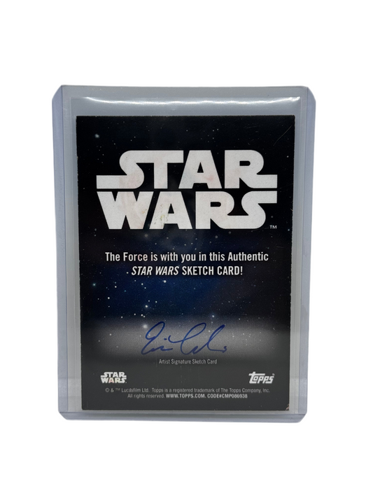 2024 Topps Chrome Star Wars Galaxy 1/1 Artist Signature Sketch