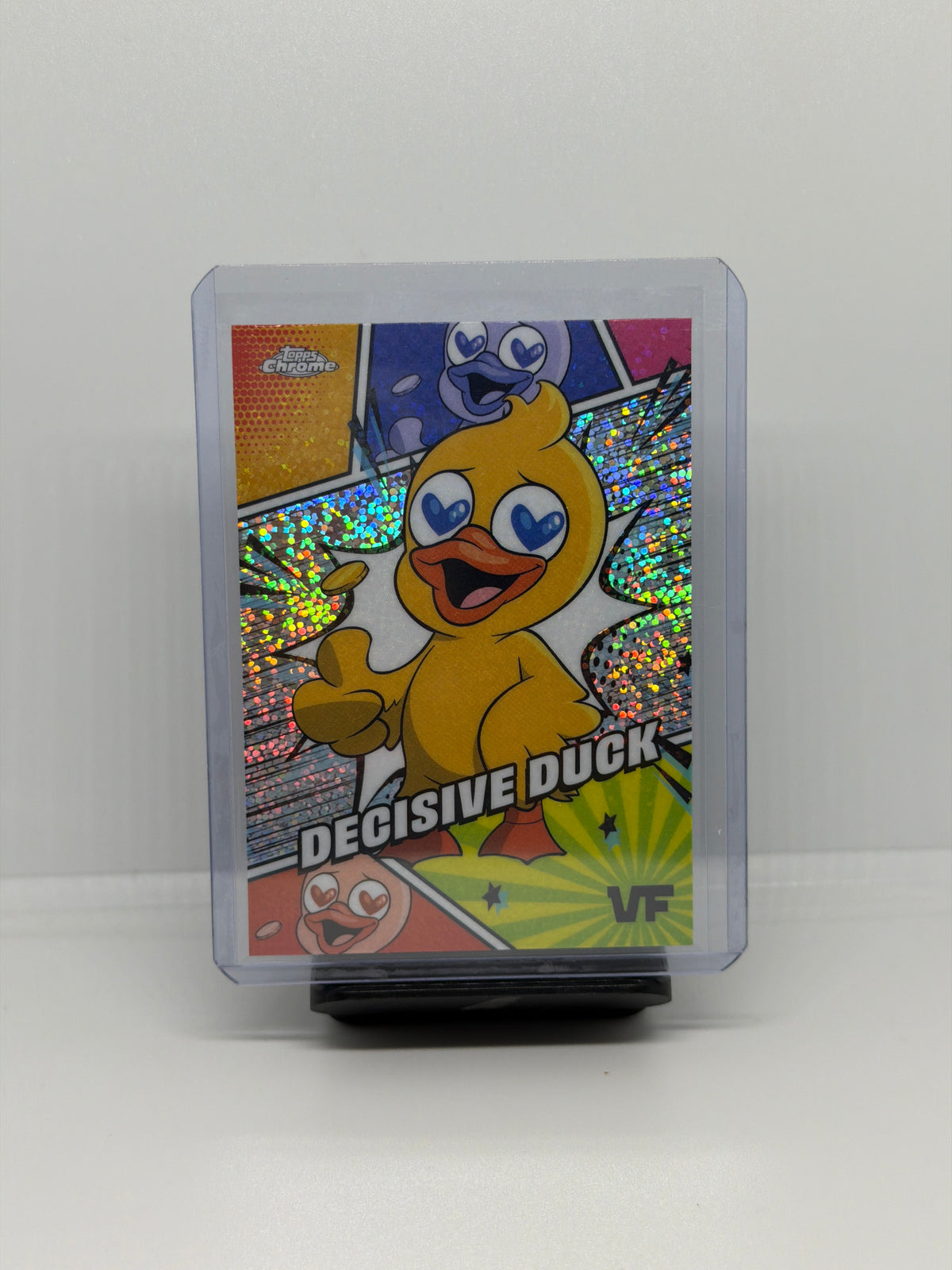 2025 Topps Chrome VeeFriends Decisive Duck Manga Speckle MSS-14 VF Insert