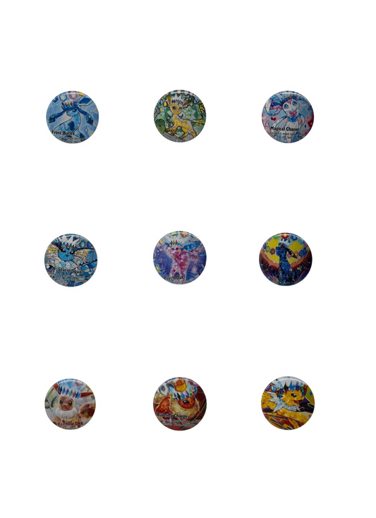 Eevee Evolutions 2.5 in Button Full Set