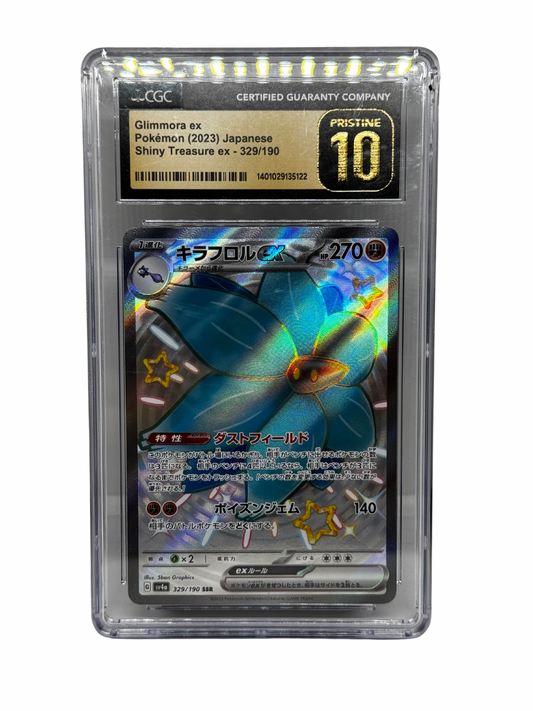 Glimmora Ex Pokemon (2023) Japanese Shiny Treasure ex 329/190 CGC Pristine 10