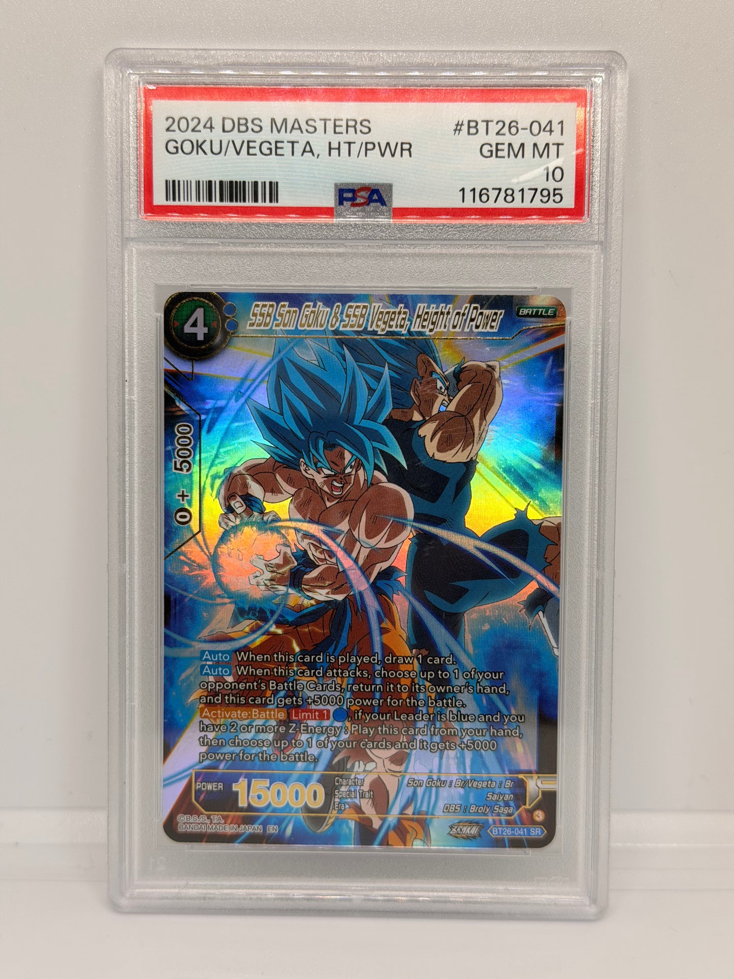 2024 DBS Masters Goku/Vegeta, HT/PWR